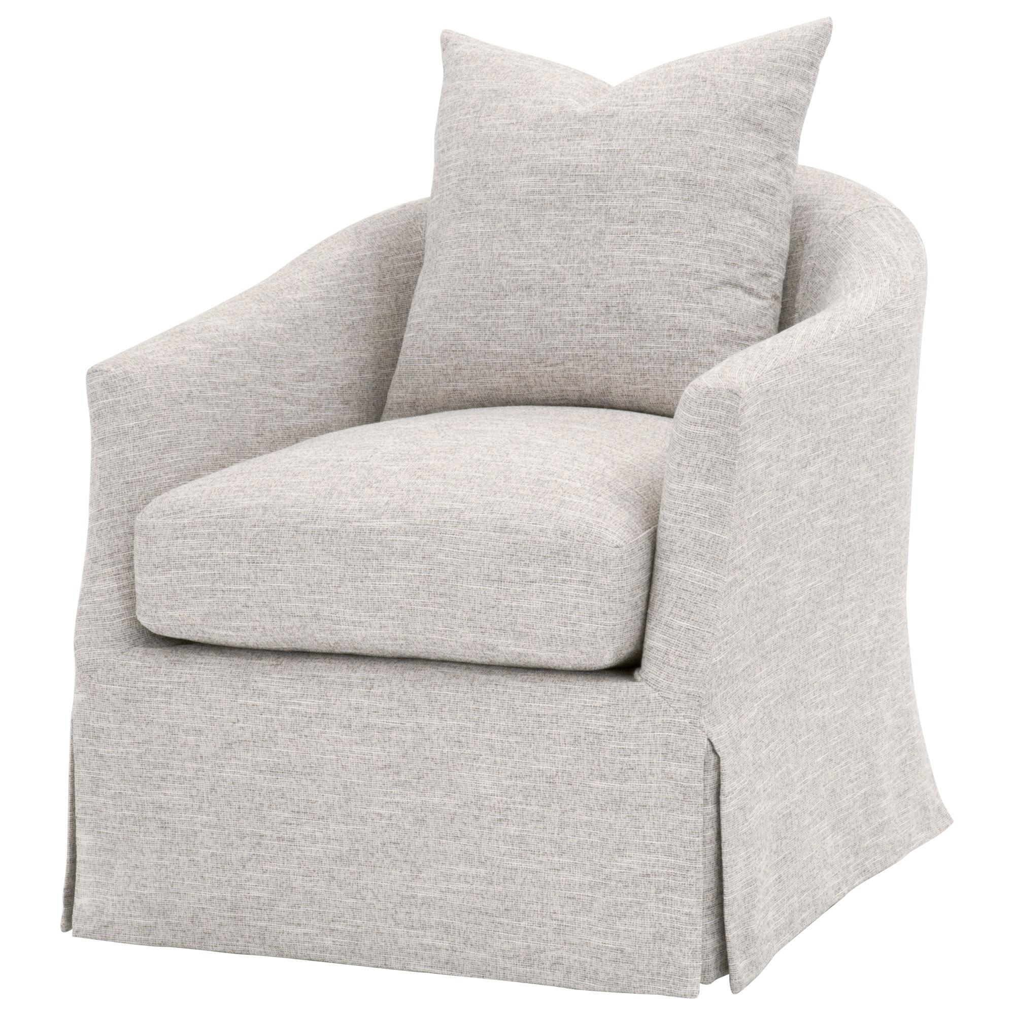 Faye Slipcover Swivel Club Chair